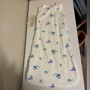 Kyte BABY Sleep Sack with Dragon Print - Cream and Blue